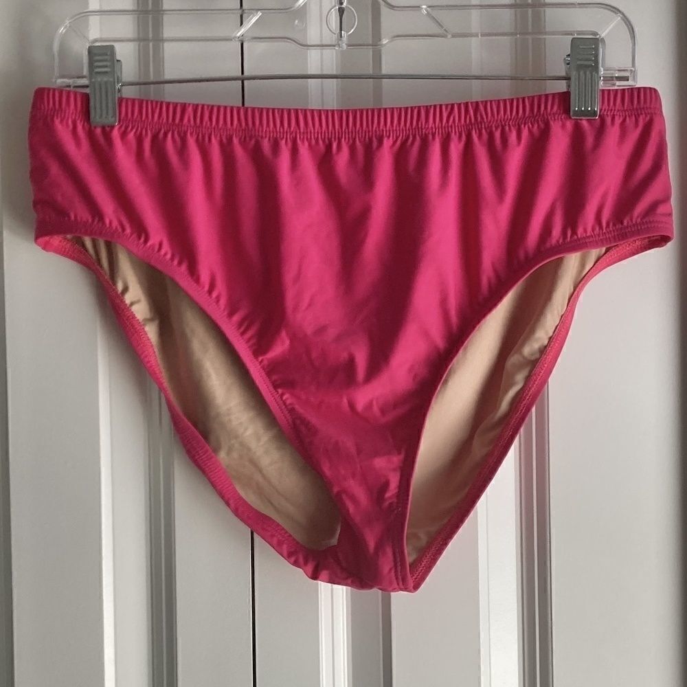 Athena Women's Mid Waist Swim Bottom Pink NWT